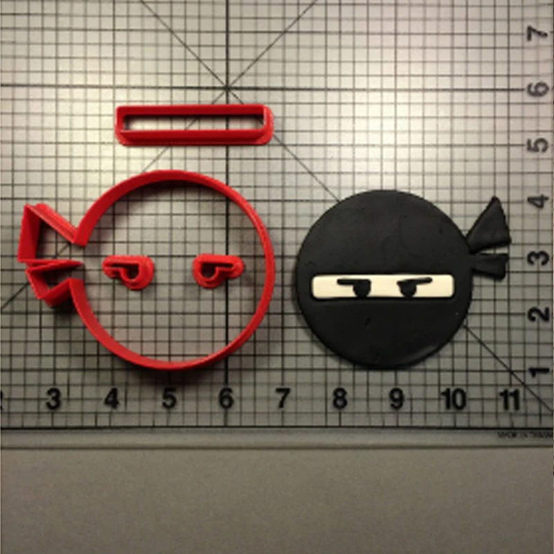 Знаменитая игра характерные формочки для печенья набор на заказ 3D напечатанный ниндзя помадка кекс Топ резак для украшения торта инструмент