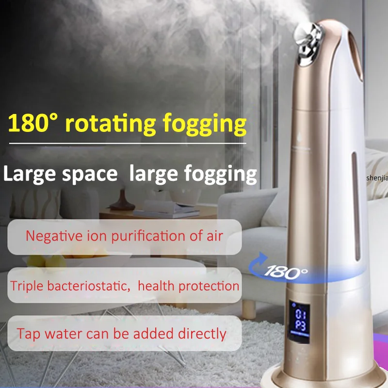 

220V Air Humidifier Ultrasonic Moisturizing Aromatherapy Essential Oil Diffuser Rotatable Electric Humidifier For Home Office