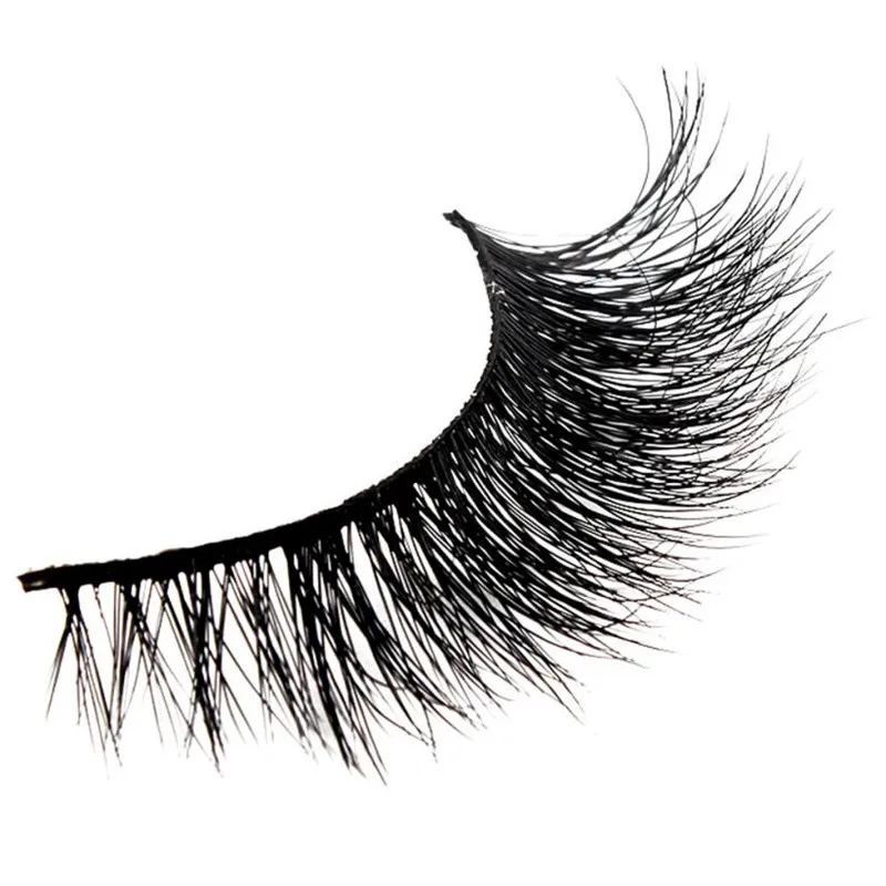 Новинка 1 пара 100% 3D натуральный мех норки толстый макияж глаза Искусственные