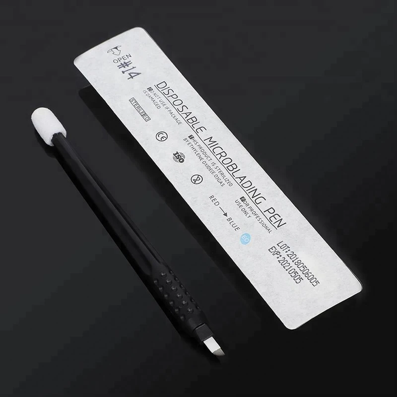 

10pcs Manual Microblading Disposable Pen with Needles U shape 18 14 15 Pin Needles Blades For Semi Eyebrow Permanent Makeup
