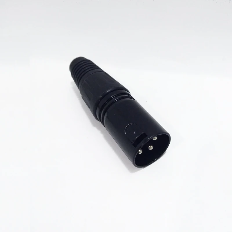 3PIN XLR штекерные разъемы гнездо позолоченный Аудио микрофон кабель разъем черный |