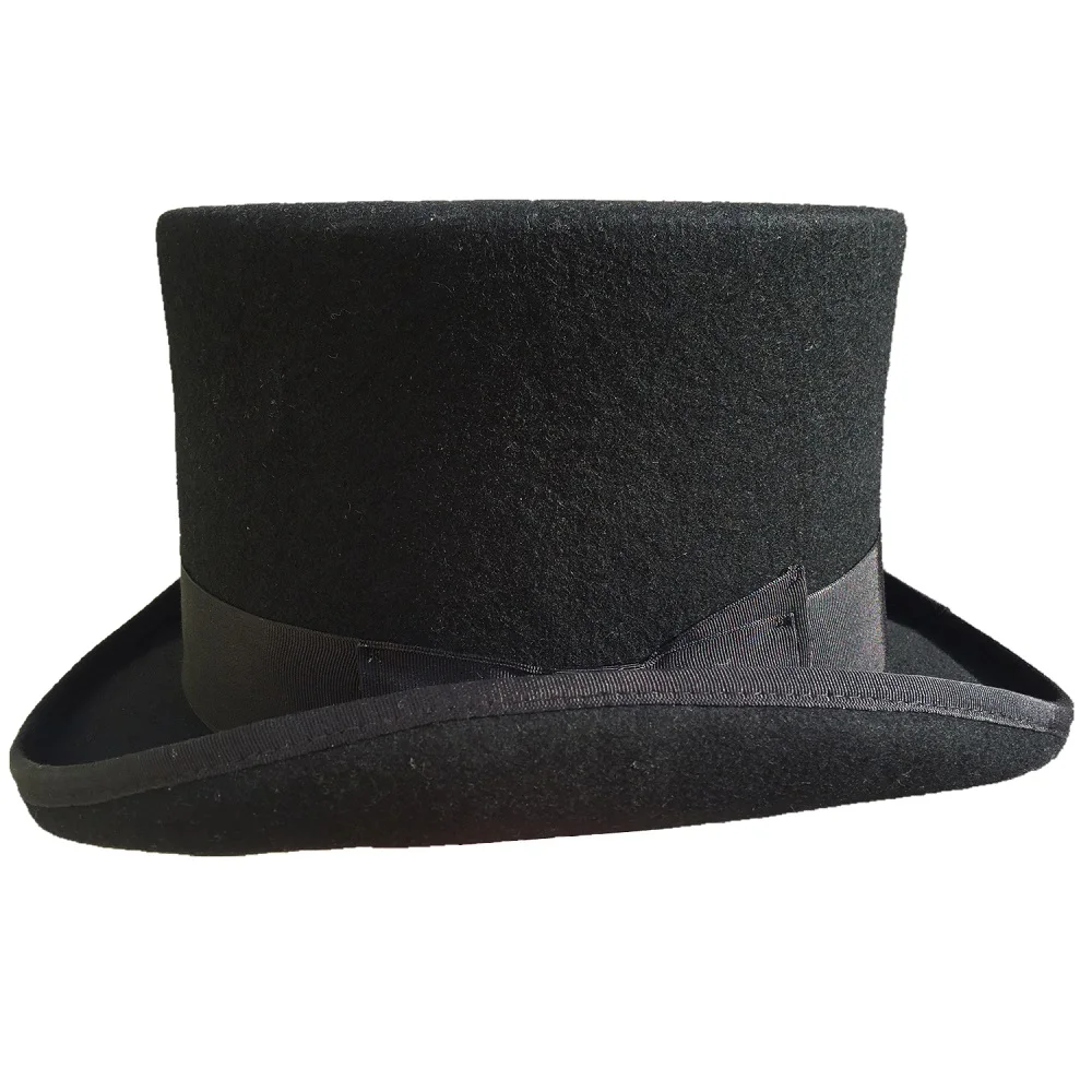 Classic Men's Wool Felt Wide Brim Fedora Gangster Mobster Hat  -MANY COLORS