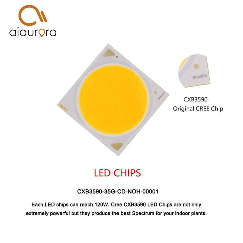 CREE CXB3590 100W COB светодиодный Grow светильник полный спектр Светодиодные промышленные