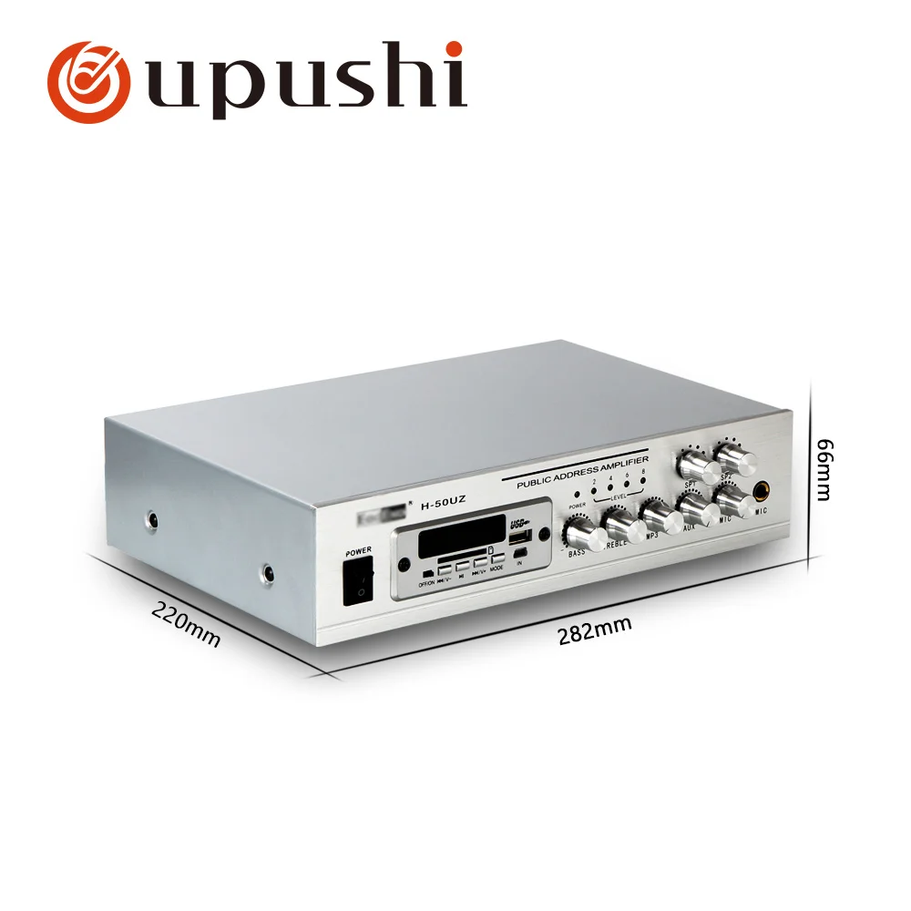 Oupushi 2 зоны pa bluetooth усилитель 10 м Bluetooth поддержка приема для USB/SD подходит для всех случаев L
