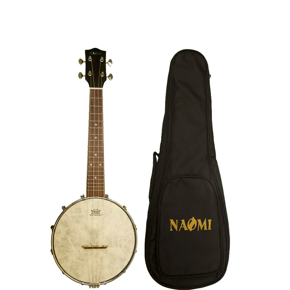Banjolele 23 дюймов концертный банджо &quotГавайские гитары с Gig Bag коричневый