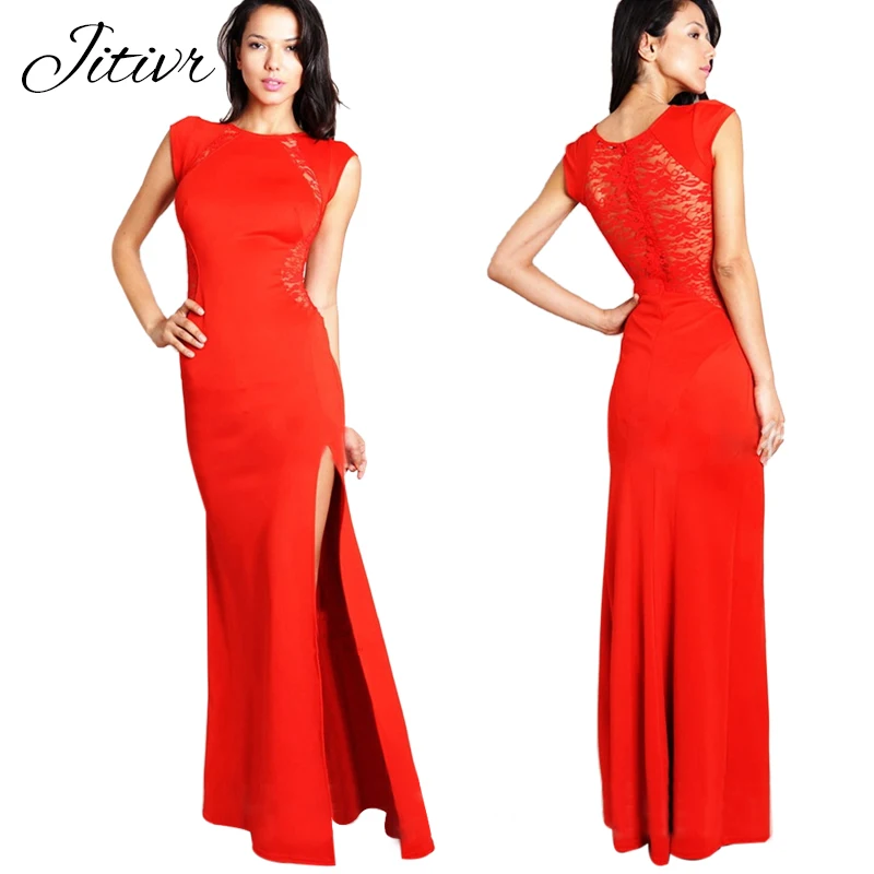 Новинка 2017 года Европейский Большой Размеры пикантные женское платье разрез