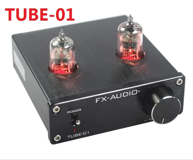 FX-AUDIO трубка-01 мини аудио предусилители ламповый усилитель буфер 6J1 HIFI DAC аудио Предварительный усилитель DC12V/1A красные светодиодные Ламповые лампы