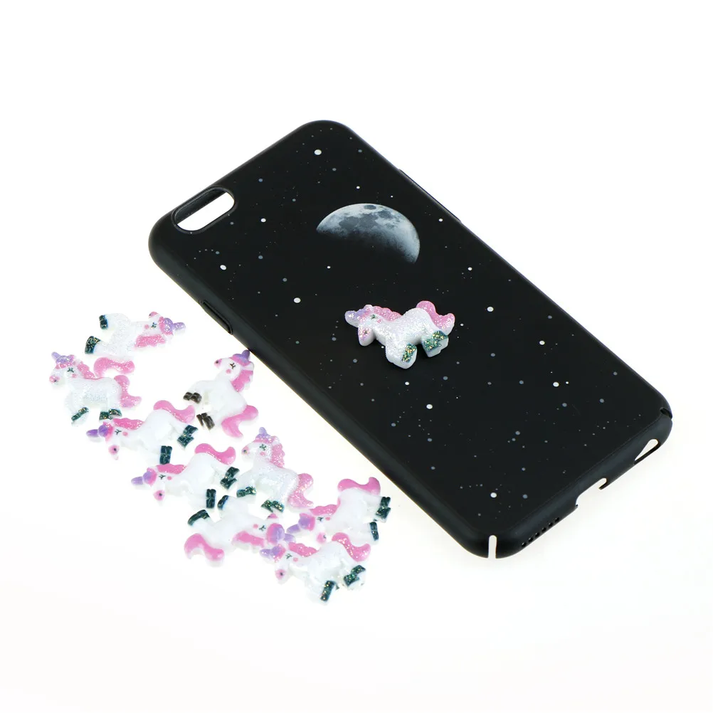 10 шт./лот Каваий Кабошон из каучука с плоской задней поверхностью мультяшный