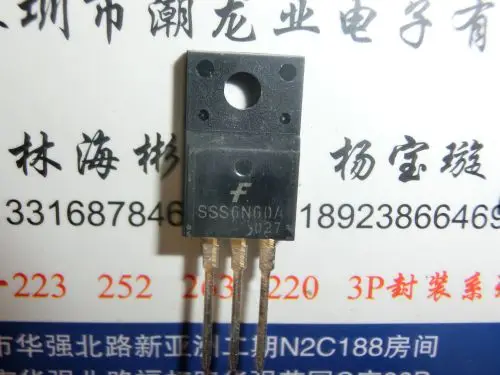 

5 шт. SSS6N60A TO220F