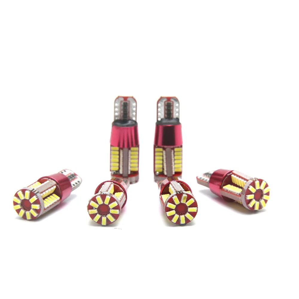 1 шт. автомобильный светодиод t10 192 w5w супер яркий 57smd CAN шина без ошибок маркер