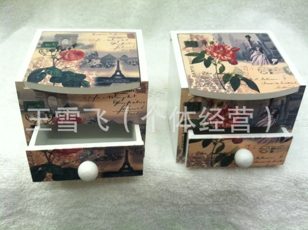 Manufacturers wholesale custom spot double antique jewelry box wooden ring 2013 new style | Аксессуары для одежды