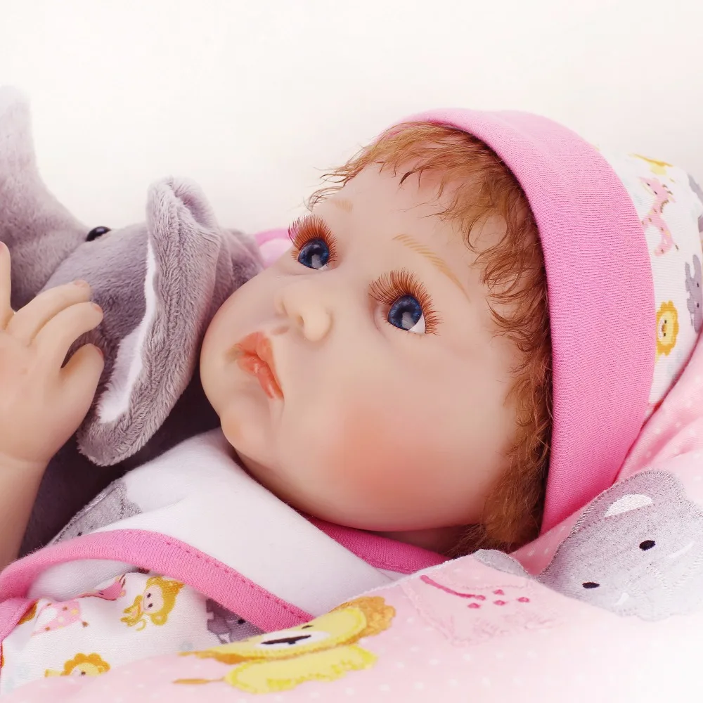 NPK Bebes Reborn Dolls de Silicone боди для девочек 55 см Кукла Игрушки кукла Bebe новорожденных