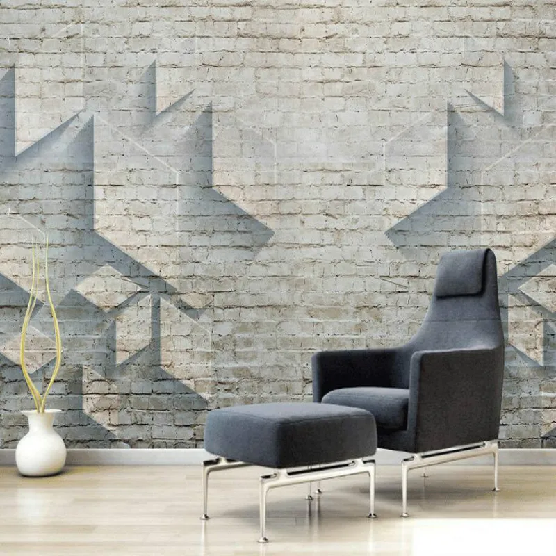 Custom Made Home Improvement 3D Wallpaper for Walls 3d brick wall industrial decorative painting murals wallpaper | Обустройство дома