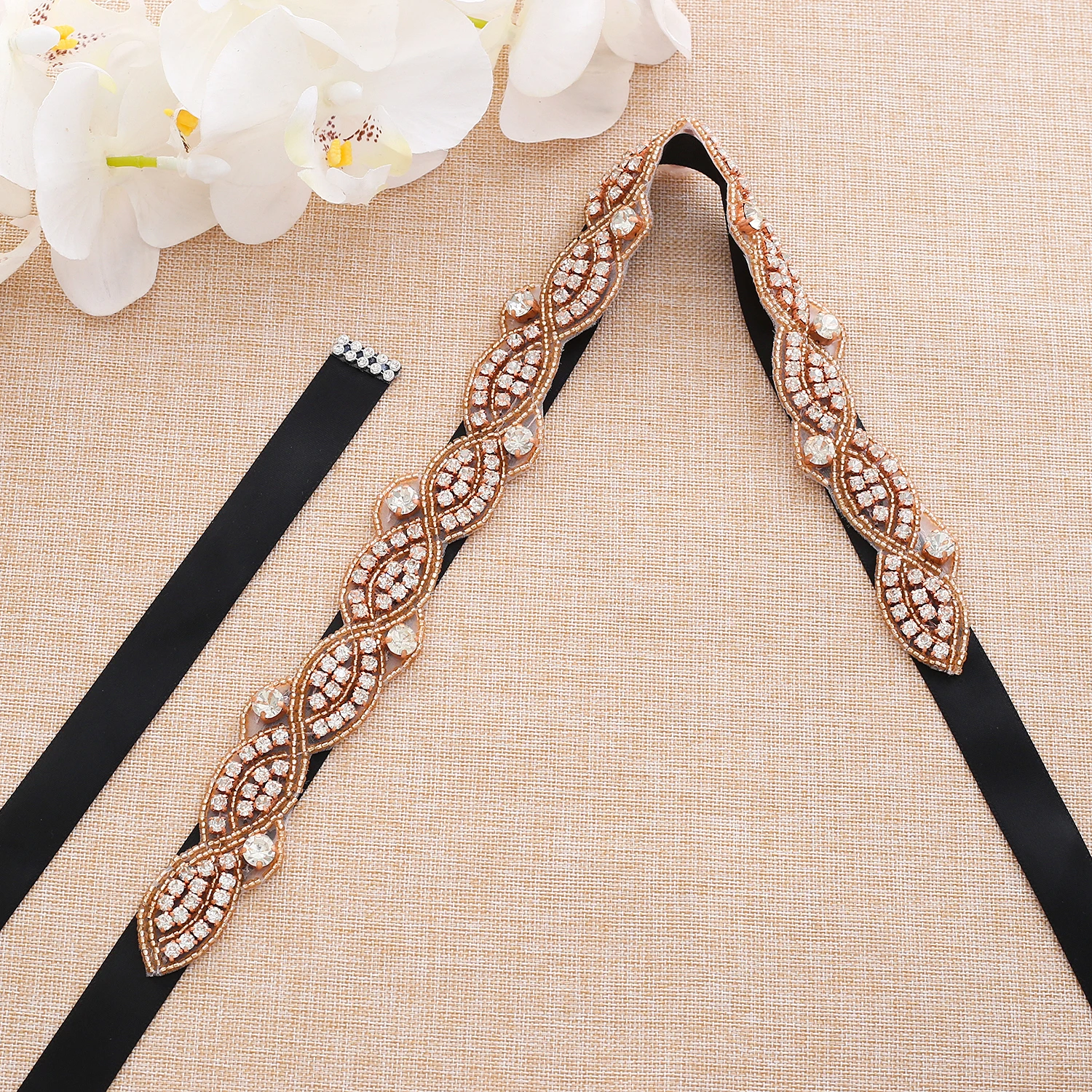 Waistband Accessory Sexy Belt Rhinestone Bridal Wedding Applique For Evening Prom Dresses decoration S199RG | Свадьбы и торжества