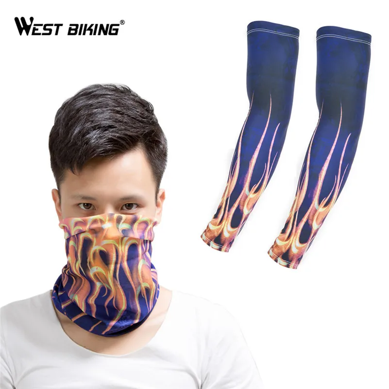 WEST BIKING велосипедные Чехлы для рук нарукавники уличная спортивная маска лица