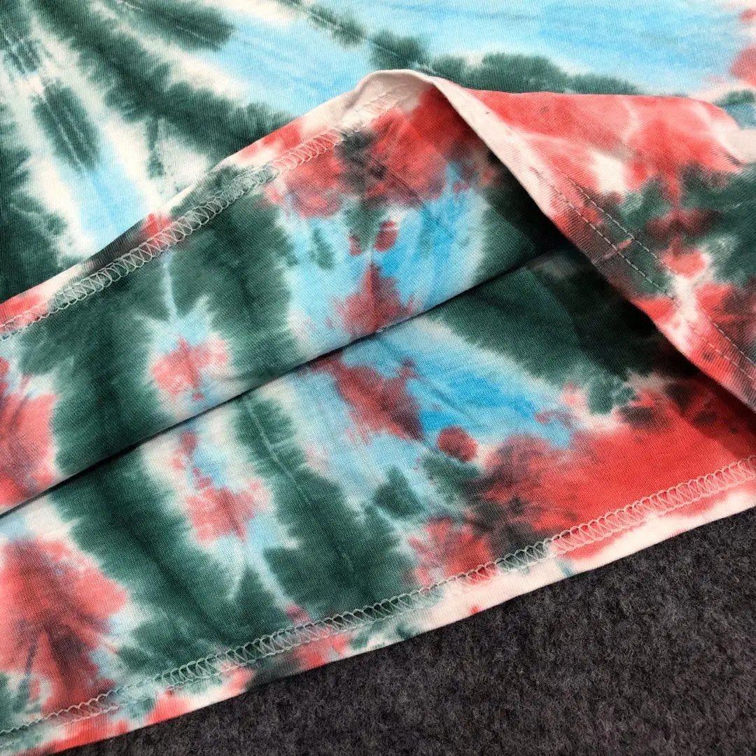 19SS Трэвиса Скотта астромира футболка 1:1 высокое качество инопланетянин Tie Dye футболка уличного рынка хип-хоп Astroworld футболка