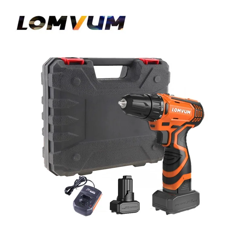 Электрическая дрель с двумя скоростями литиевая батарея работает от