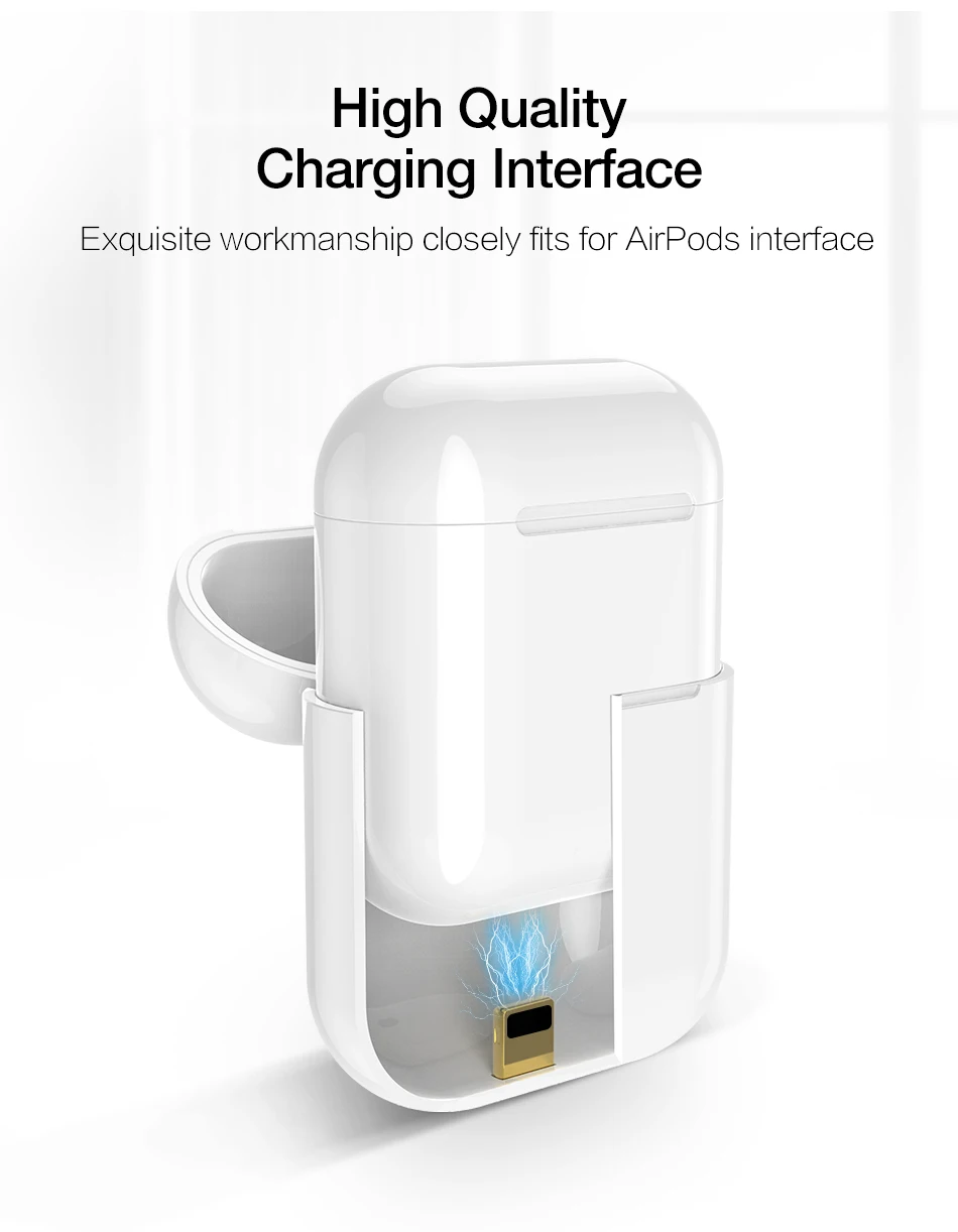 Qi беспроводной зарядный чехол для Apple AirPods 1 2 Bluetooth гарнитура Беспроводное зарядное устройство приемник защитный жесткий чехол коробка