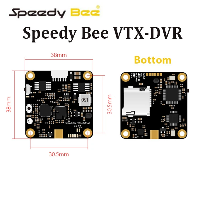 Speedybee Speedy 5 8g 48CH 600mW передатчик VTX встроенный DVR и MIC для RC Fpv гоночного дрона