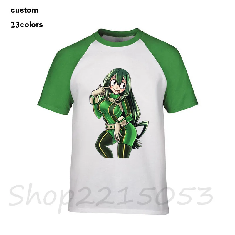 2019 уличная Kero Asui Tsuyu Boku No Hero Academy WAIFU Мужская забавная игровая футболка стимпанк