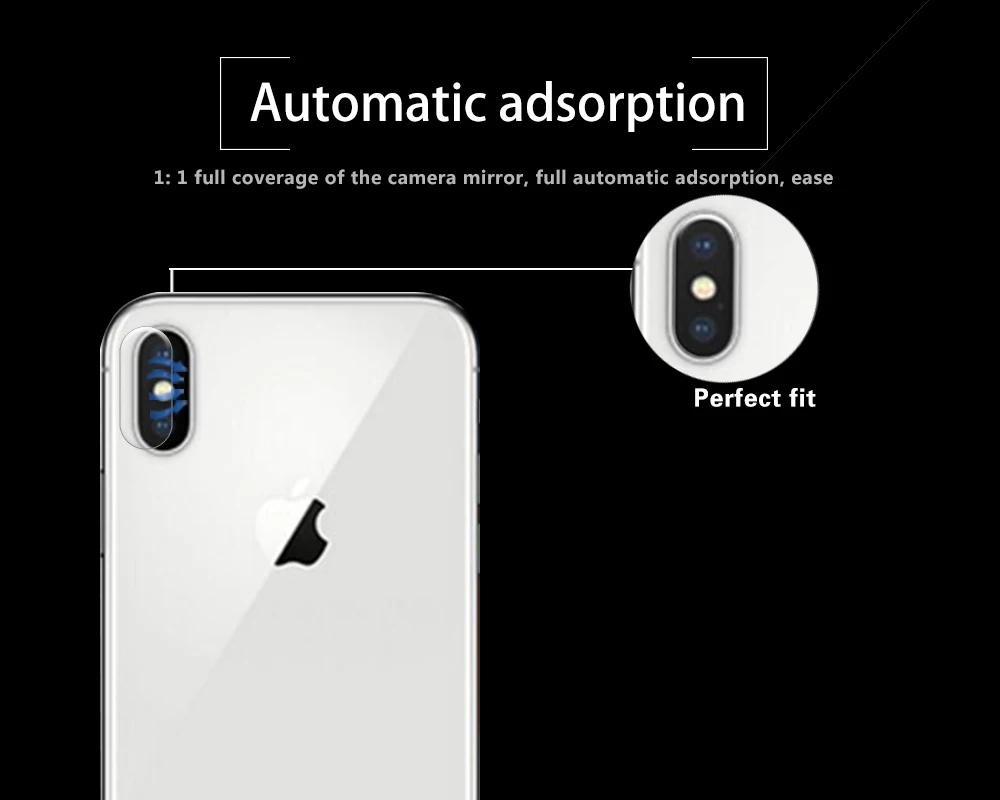 Ультратонкая Защитная пленка для задней камеры из закаленного стекла Apple iPhone X