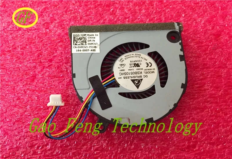 Оригинальный радиатор охлаждения процессора с вентилятором для ноутбука Dell Vostro