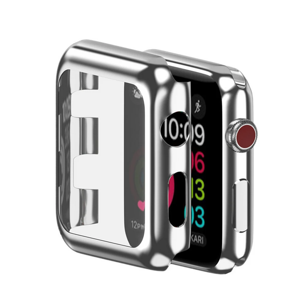 Защитный чехол для ПК для Apple Watch case 42 мм 38 мм iwatch series 3 2 1 защита экрана защитная оболочка аксессуары для часов