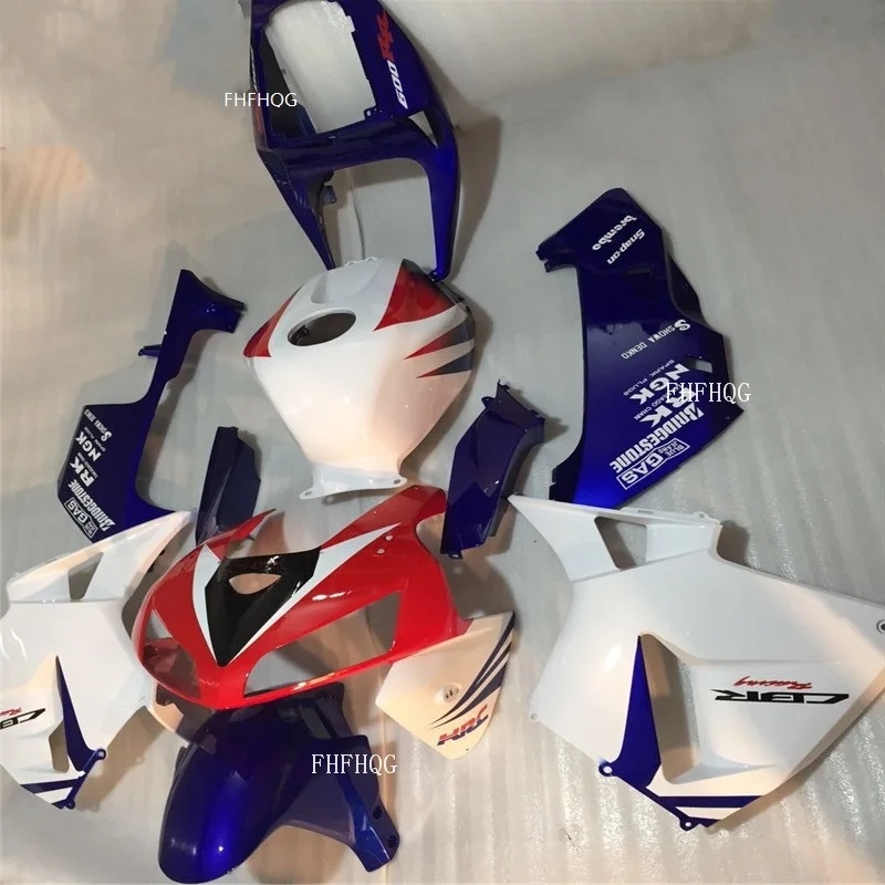 

Бело-синие обтекатели для мотоциклов Honda CBR600RR F5 2005 2006 Обтекатели F5 05 06CBR600RR аксессуары для мотоциклов