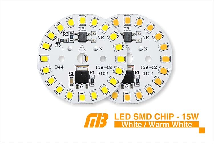 5 шт. светодиодный SMD чип 3W 5 Вт 7 Вт 9 Вт 12 Вт 15 Вт Светодиодный светильник ac220в умный IC светодиодный светильник для DIY лампа Точечный светильник Холодный белый Теплый белый