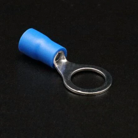 500 шт. RV5.5-4S RVS5.5-4 изолированного провода кольцо разъем обжимной вывод 12-10 AWG 4-6mm2 |