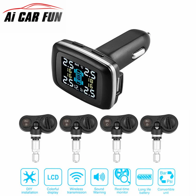 Система контроля давления в шинах TP620 12 В профессиональная беспроводная смарт