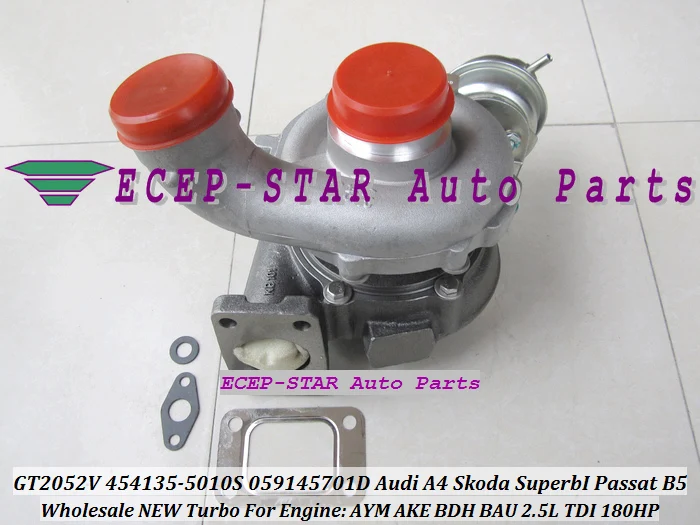 Турбокомпрессор GT2052V 454135 454135-5010S 059145701K для AUDI A4 A6 A8 Skoda Superb VW Passat B5 AKE BDH 2 5 л