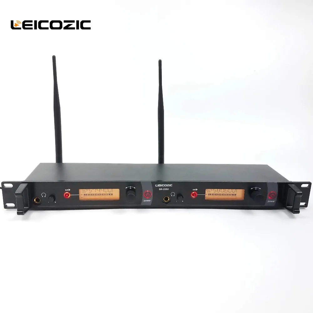 Leicozic монитор для ушей система с 2 приемниками 1 передатчик профессиональный