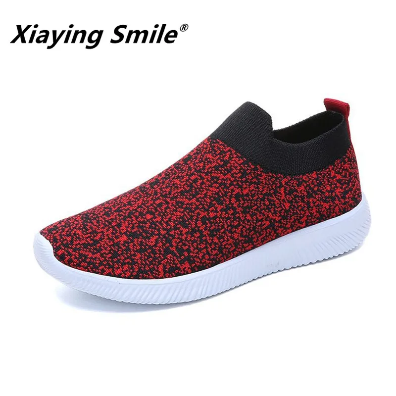 

Xiaying Smile Women Fashion Shoe New Casual Shoes Spring Autumn Female Concise Mesh Breathe Freely Shoes Ladies Antiskid Shoes