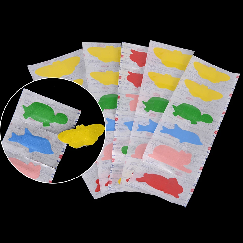 Горячий 30 шт./упак. случайная мультяшная повязка Первая помощь медицинская