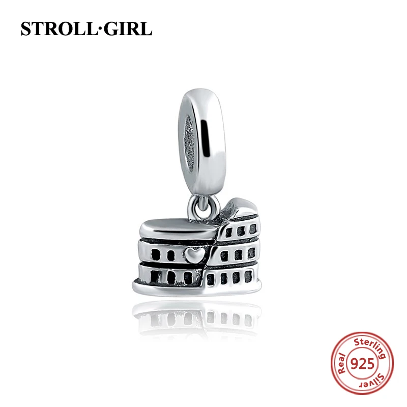 Strollgirl DIY дизайн браслет маленькая лодка и самолет 925 серебряные бусины pandora Fit Аутентичные Браслет Кулон Ювелирные изделия Новое