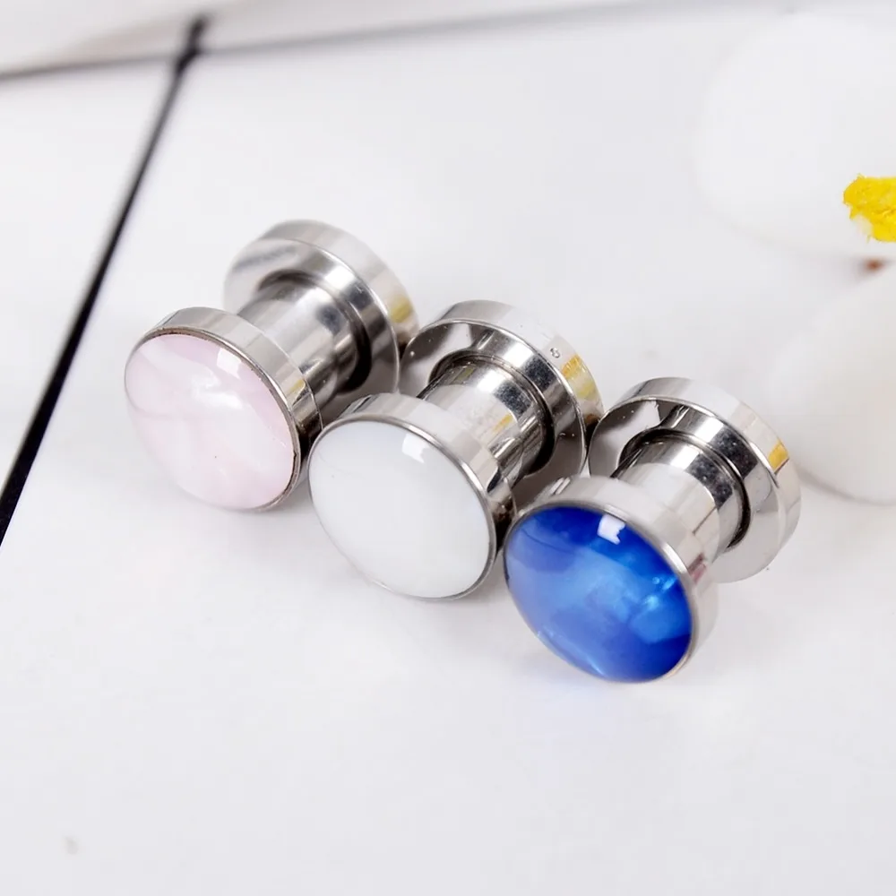 2 шт. пара ушных раковин из нержавеющей стали имитирующие простые ушные раковины