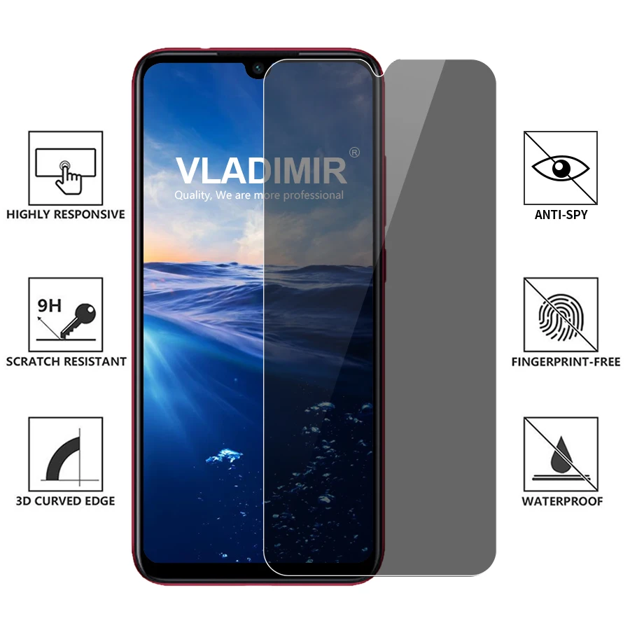 Защитная пленка из закаленного стекла 9H 2.5D для Xiao mi Red mi Note 7 K20 Pro mi A3 Pocophone F1 9 8 SE Lite