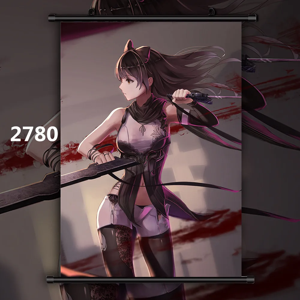 2780 RWBY Рубиновая Роза Вейс шни Аниме Манга настенный плакат свиток - Цвет: 2780