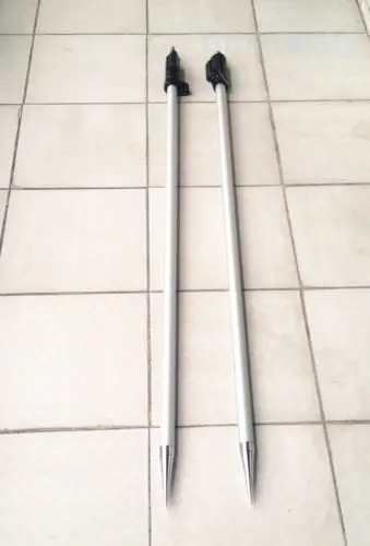 Новинка 2 шт. призматический полюс 15 м (7 футов) для точечных станций резьба 5/8