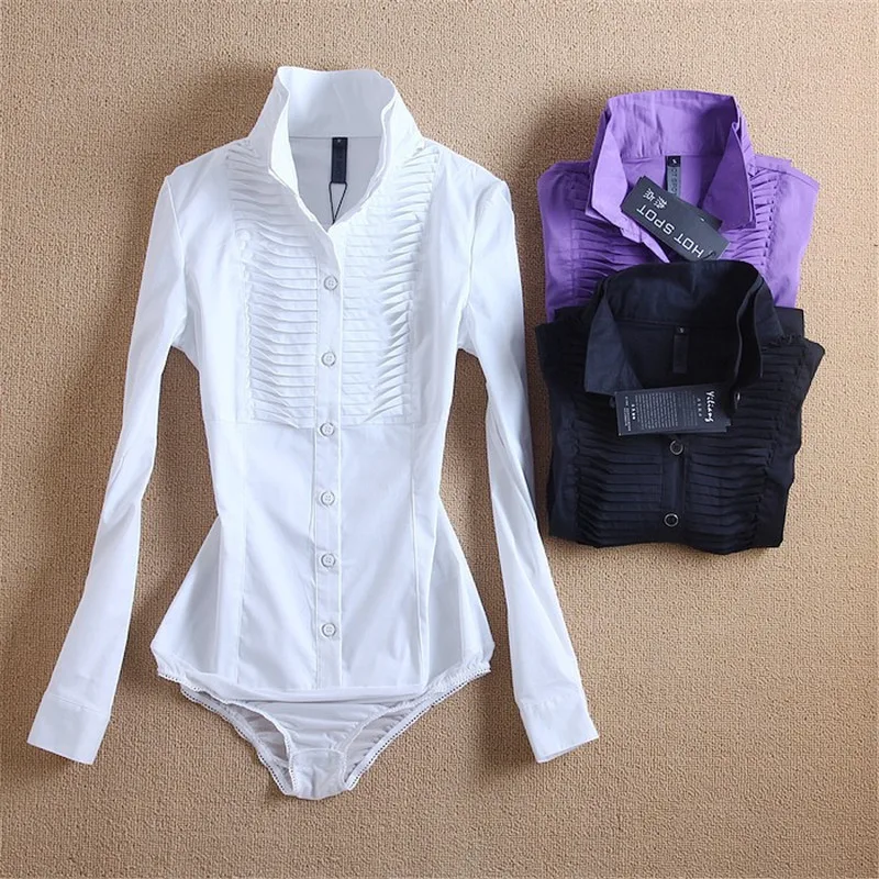 2019 Новое поступление Элегантный Тонкий OL стенд фиолетовый белый плюс размер