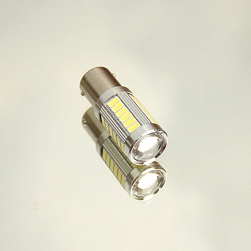 Dianshi 10 шт. Ba15s 1156 33-5630 SMD светодиоды с топом с двумя объективами Автомобильный Обратный заднего хвостовые лампы потолочный плафон