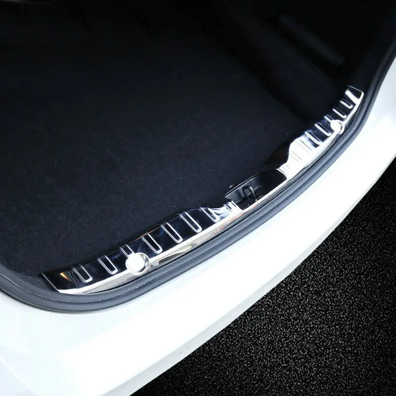 

Steel Inner Rear Bumper Protector Sill Trim 1pcs For BMW 5 Series F10 2011-2015