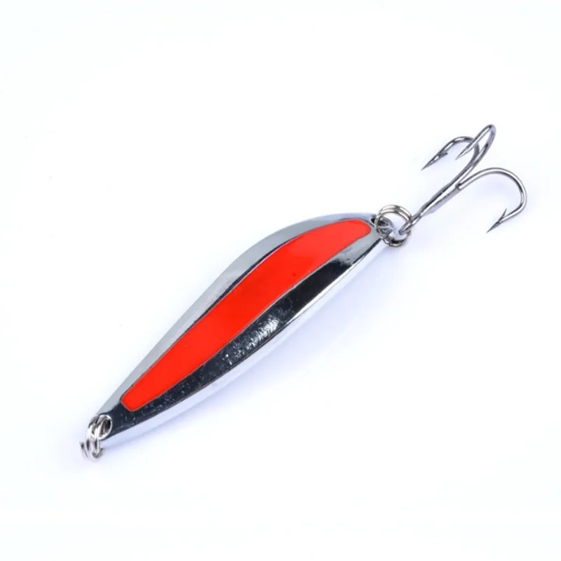 FISHINAPOT 1 шт. 5 г 7 г 10 г Металлические блесны Ложка жесткая приманка для рыбалки инструмент для блесток воблеры Спиннербейт тройной крючок