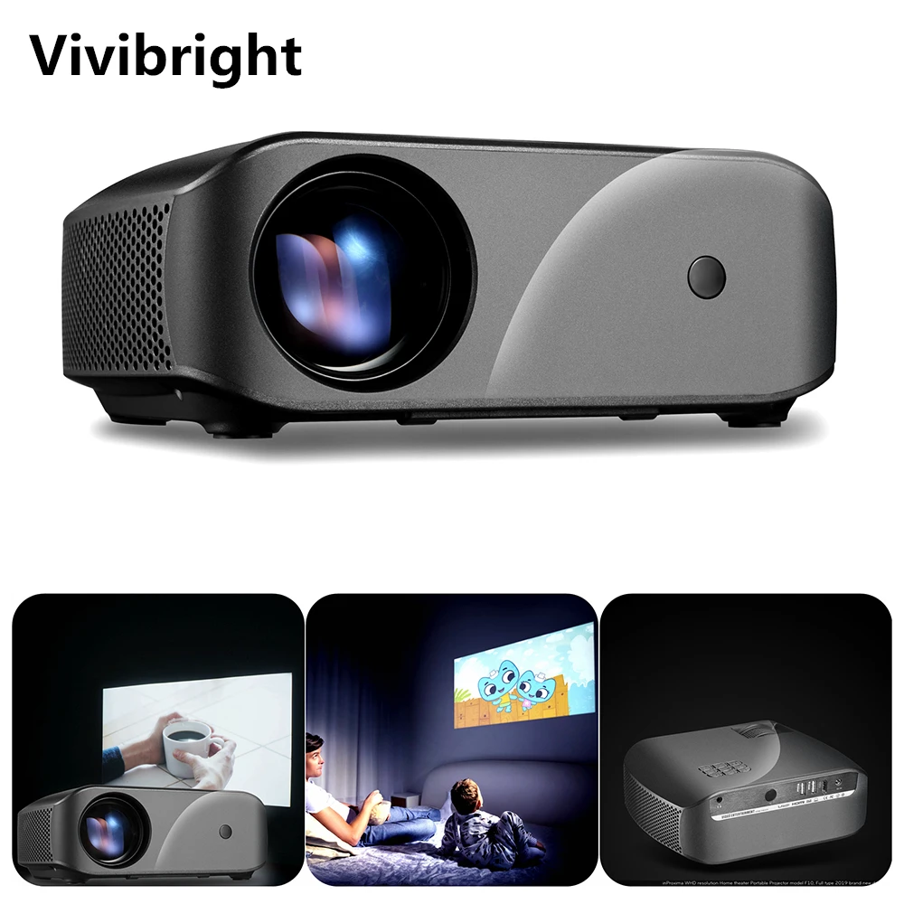 Светодиодный проектор Vivibright F10 разрешение 1280*720 поддержка Full HD домашний кинотеатр