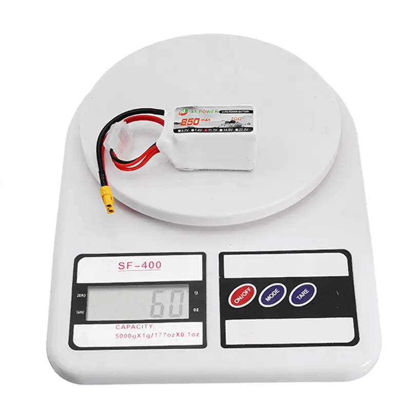 Высокое качество XF мощность 11 1 В 850 мАч 3S 70C Lipo батарея аккумуляторная с разъемом
