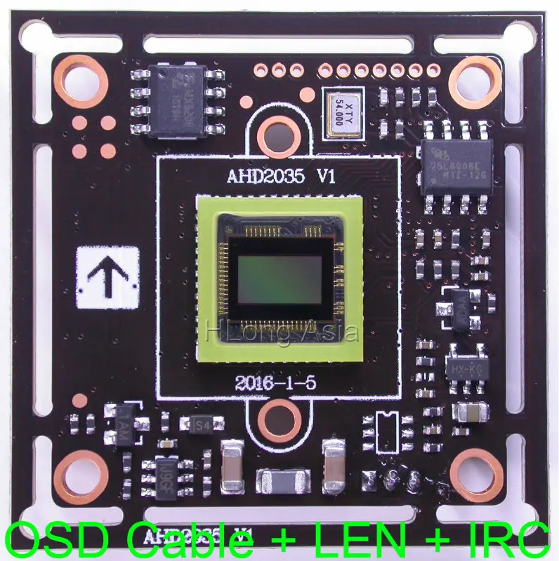 AHD H (1080 P) 1/3 &quotSmartSense CMOS 2035 + NVP2441 плата модуля камеры видеонаблюдения с OSD кабелем CS