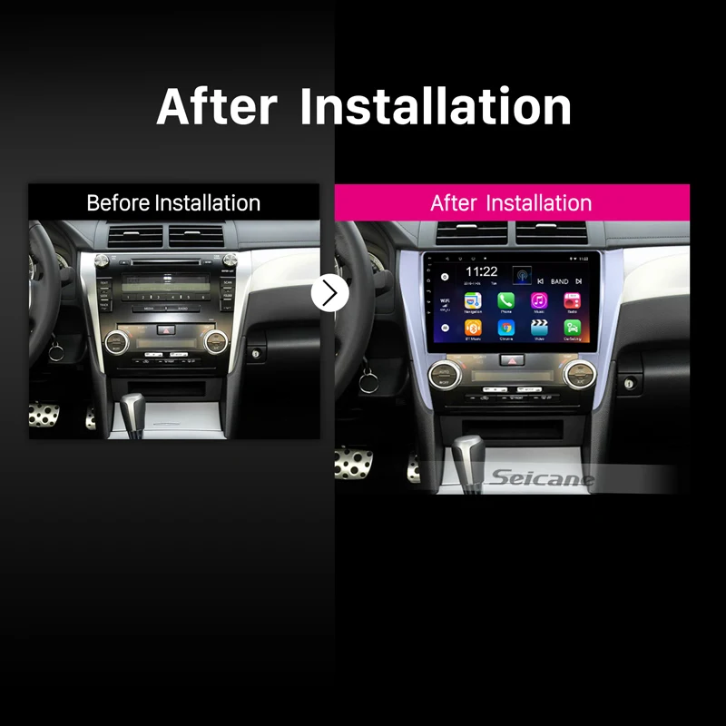 Seicane 10,1 дюймов полный сенсорный экран для Toyota CAMRY Android 8,1 gps навигационная система с радио заднего вида 4G WiFi Bluetooth