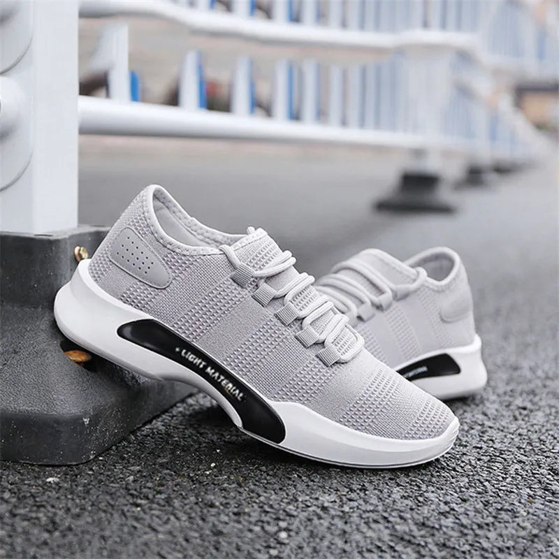 New Running Sneakers Fashion Men's Tie Casual Shoes flat Outdoor Sports Mesh Breathable Mountaineering Training shoe | Обувь