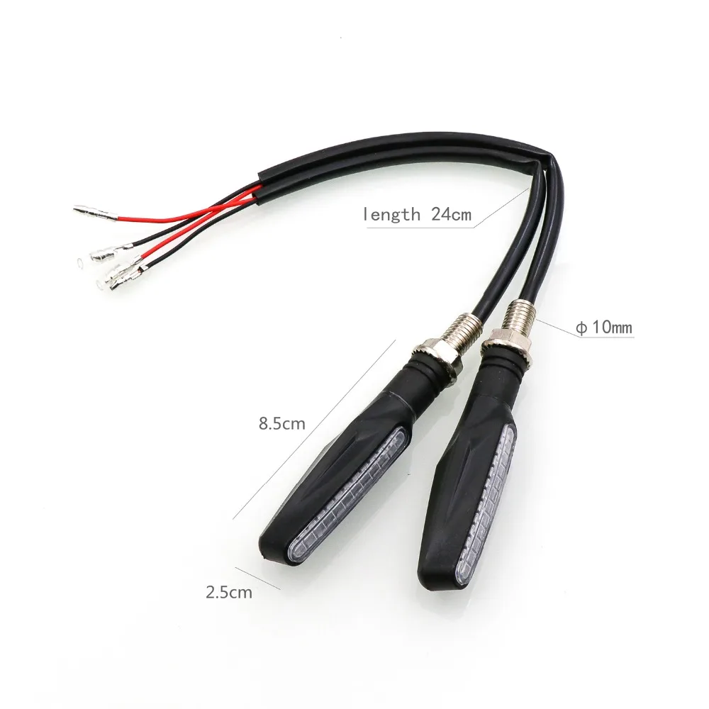 12V светодиодный Универсальный мотоциклетный поворотник светильник s мигалка